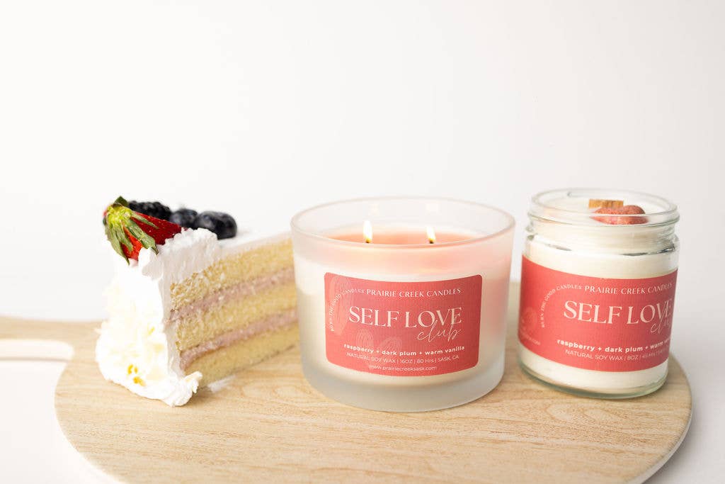 SELF LOVE CLUB | NON TOXIC SOY WAX CANDLE | VALENTINES COLLECTION: 8OZ - SINGLE WICK