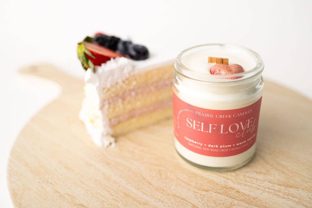 SELF LOVE CLUB | NON TOXIC SOY WAX CANDLE | VALENTINES COLLECTION: 8OZ - SINGLE WICK