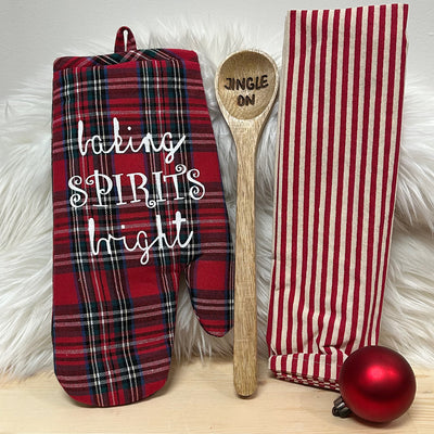 Oven Mitt, Towel & Spoon Gift Set