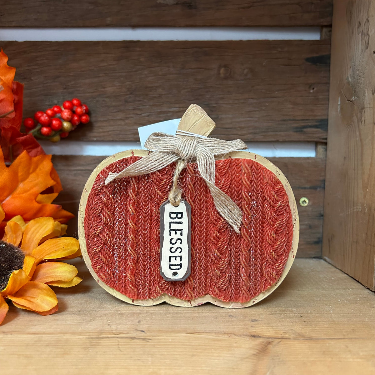 Blessed Knit Pumpkin