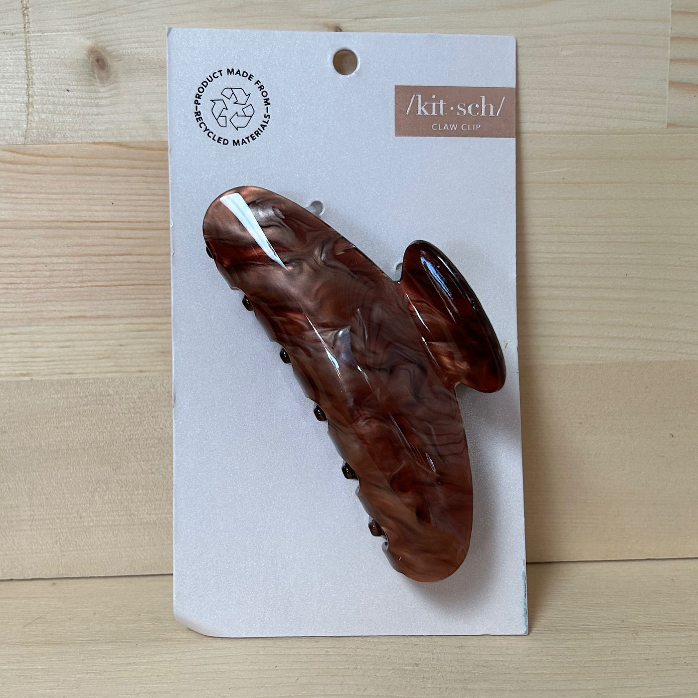 Marble Claw Clip - Brunette