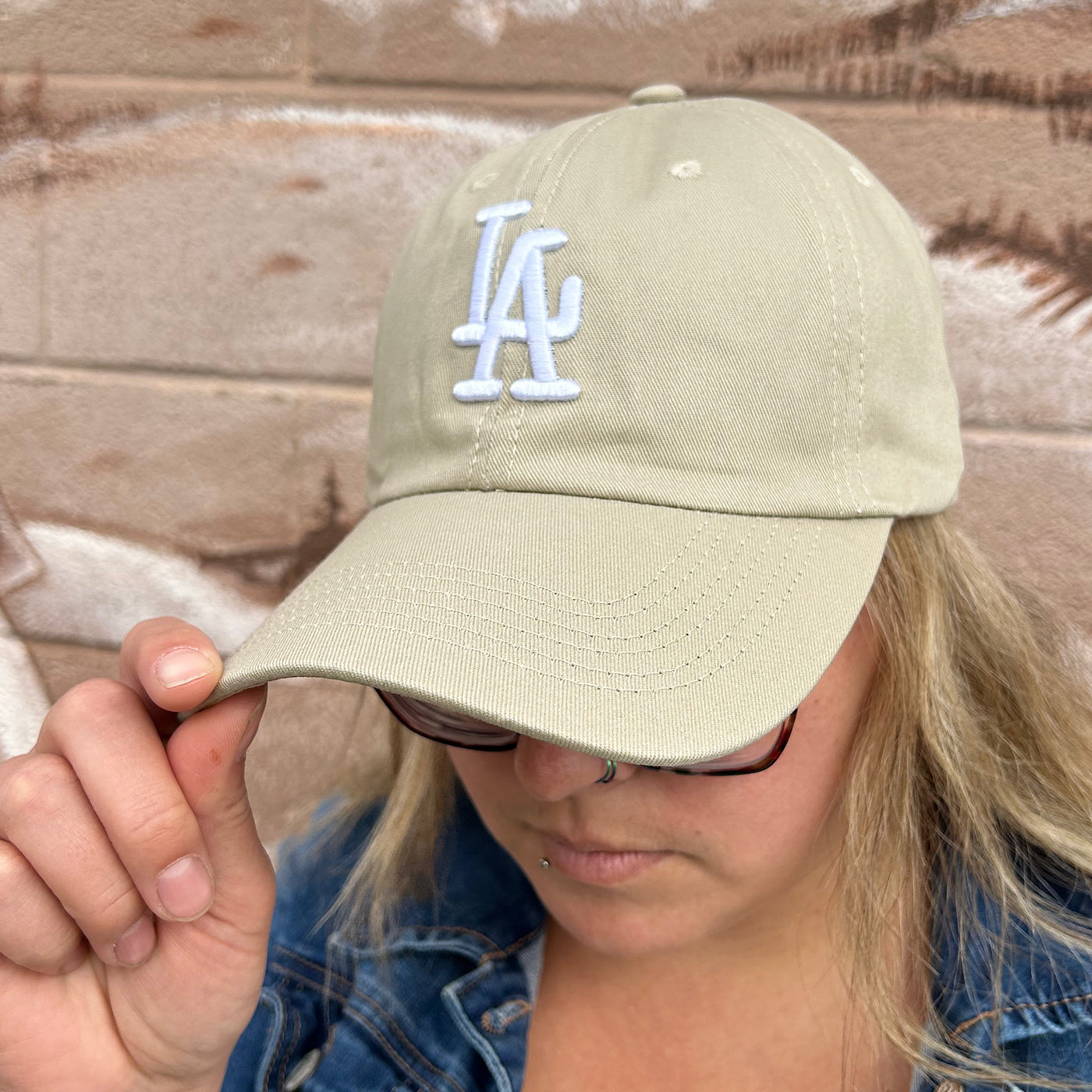 LA Brittni Ball Cap - Ash Mocha