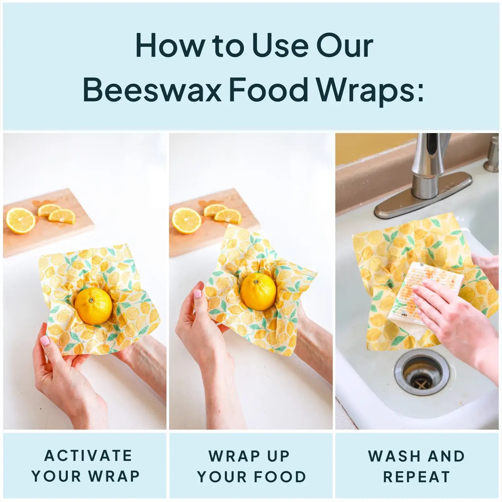 Beeswax Wrap Variety Sets: Yellow