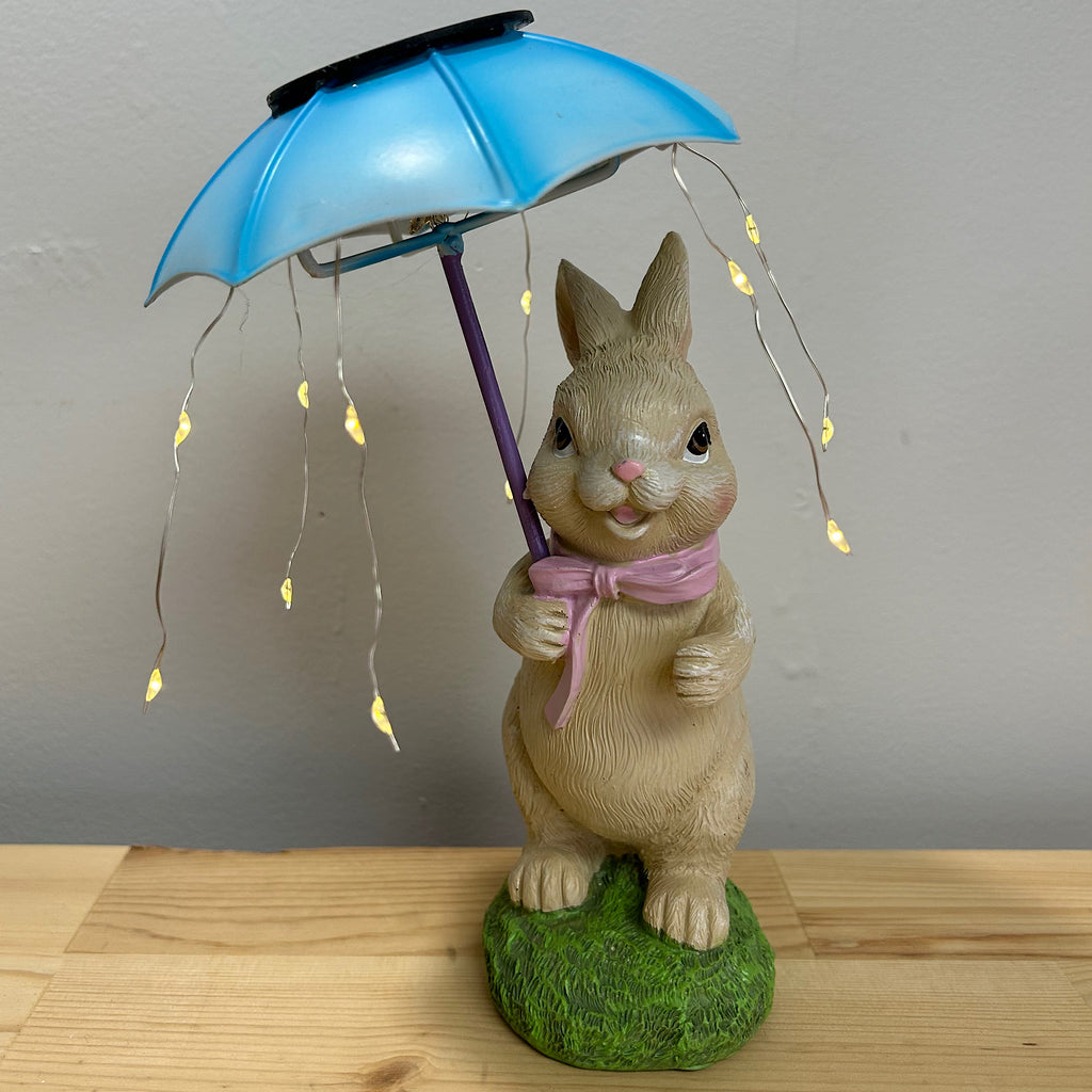 Solar Light Figure with Umbrella
