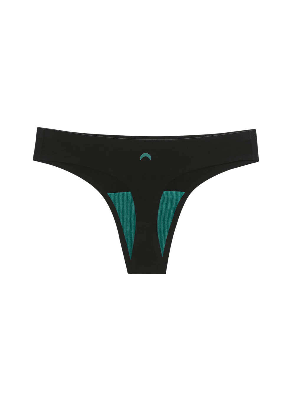 Seamless Low-Mid Thong - Black