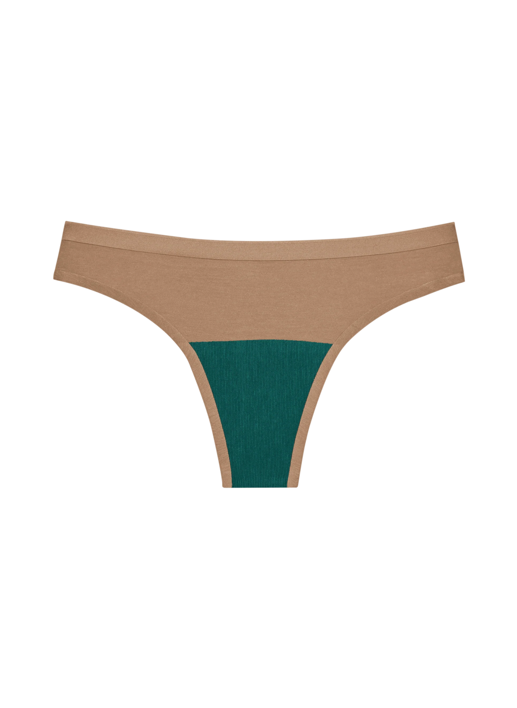 Seamless Low-Mid Thong - Tan