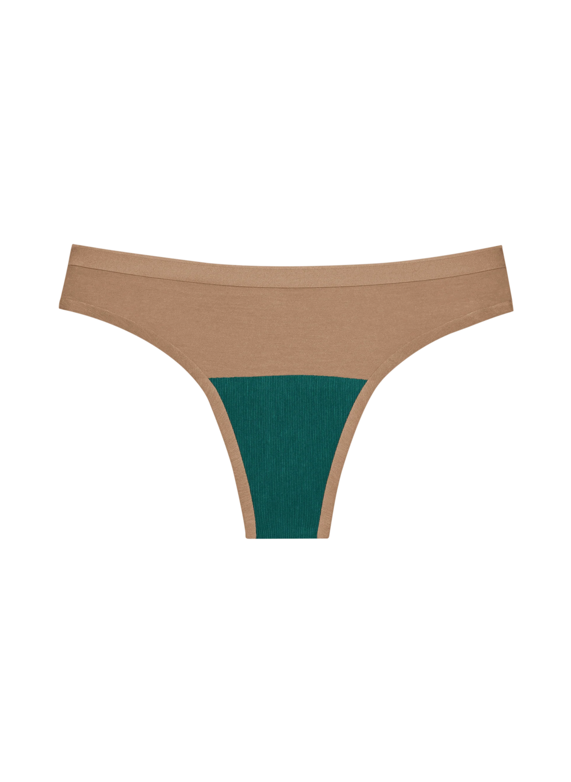 Seamless Low-Mid Thong - Tan