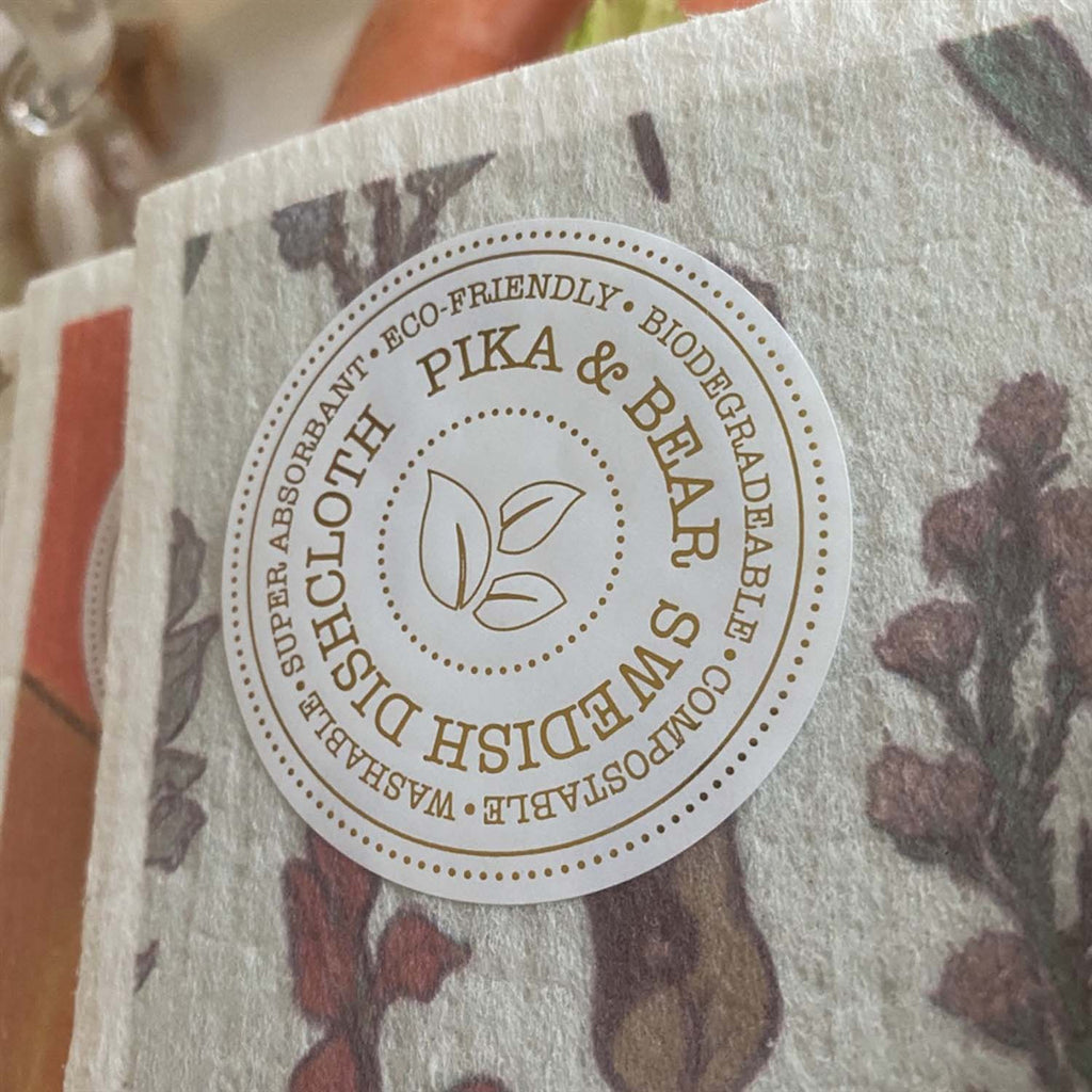 Wildflower Pattern Swedish Dishcloth