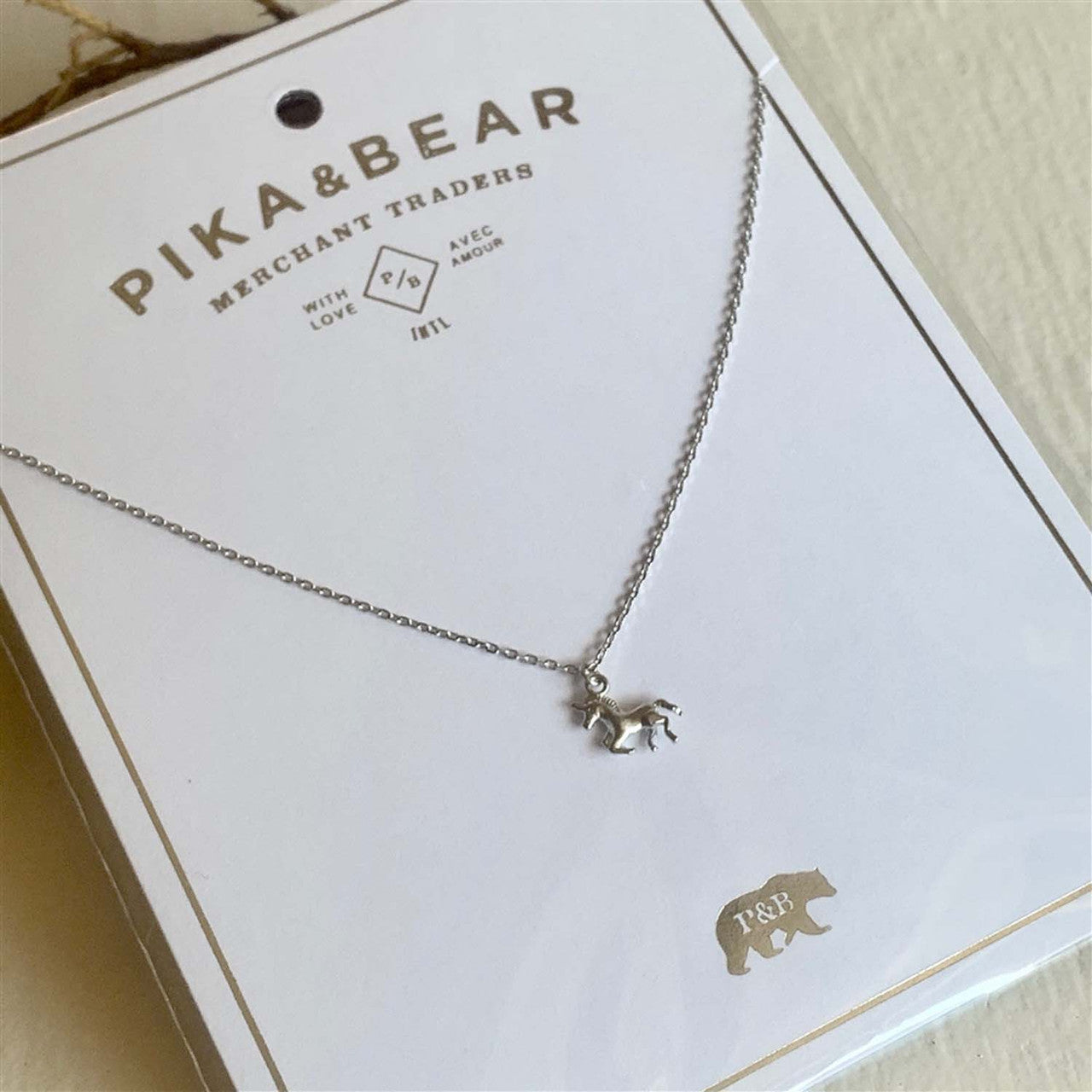 Astra Tiny Unicorn Pendant Necklace