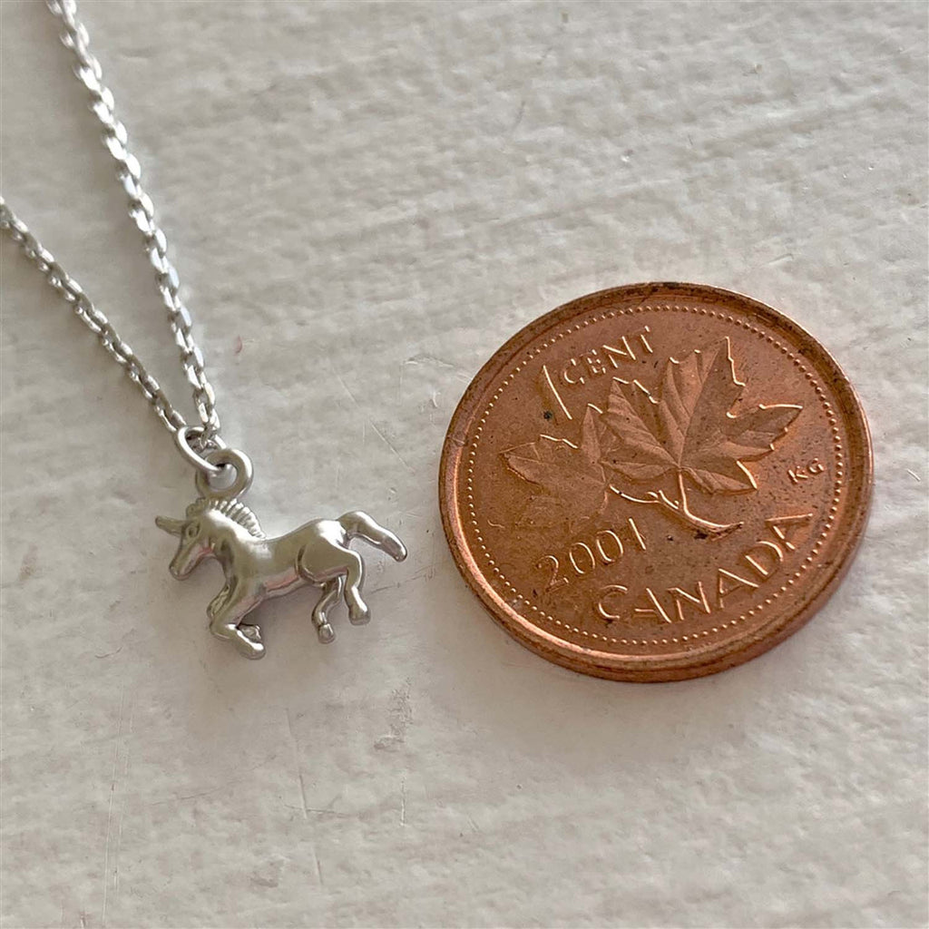 Astra Tiny Unicorn Pendant Necklace
