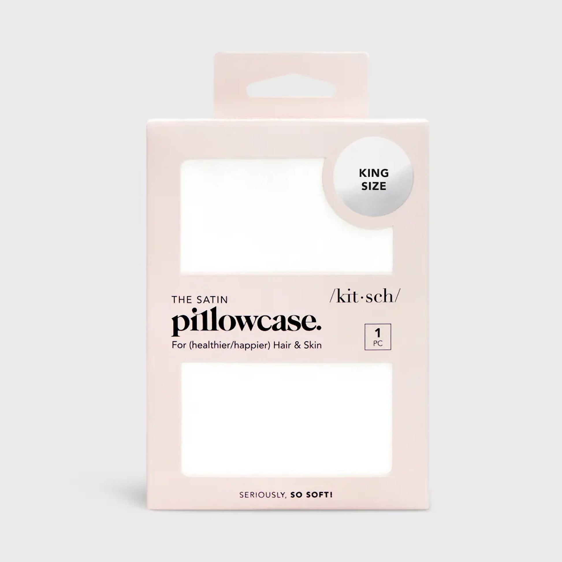 King Size Satin Pillow Case - Ivory