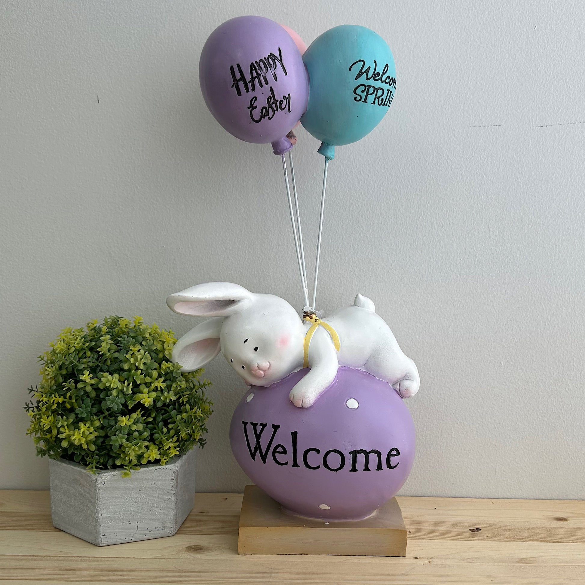 Easter Bunny On Welcome Egg