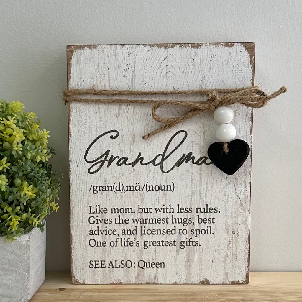 Wood Inspirational Block