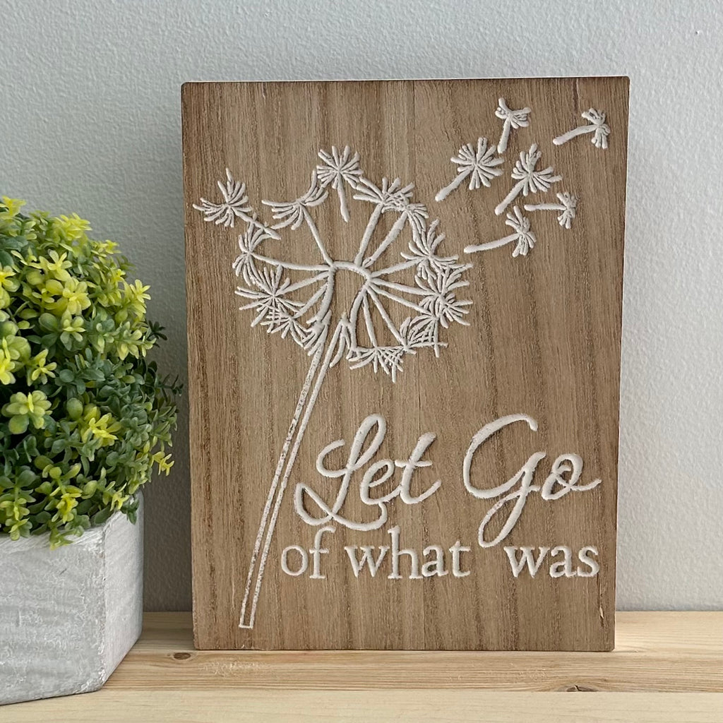 Wood Engraved Flower Design Block