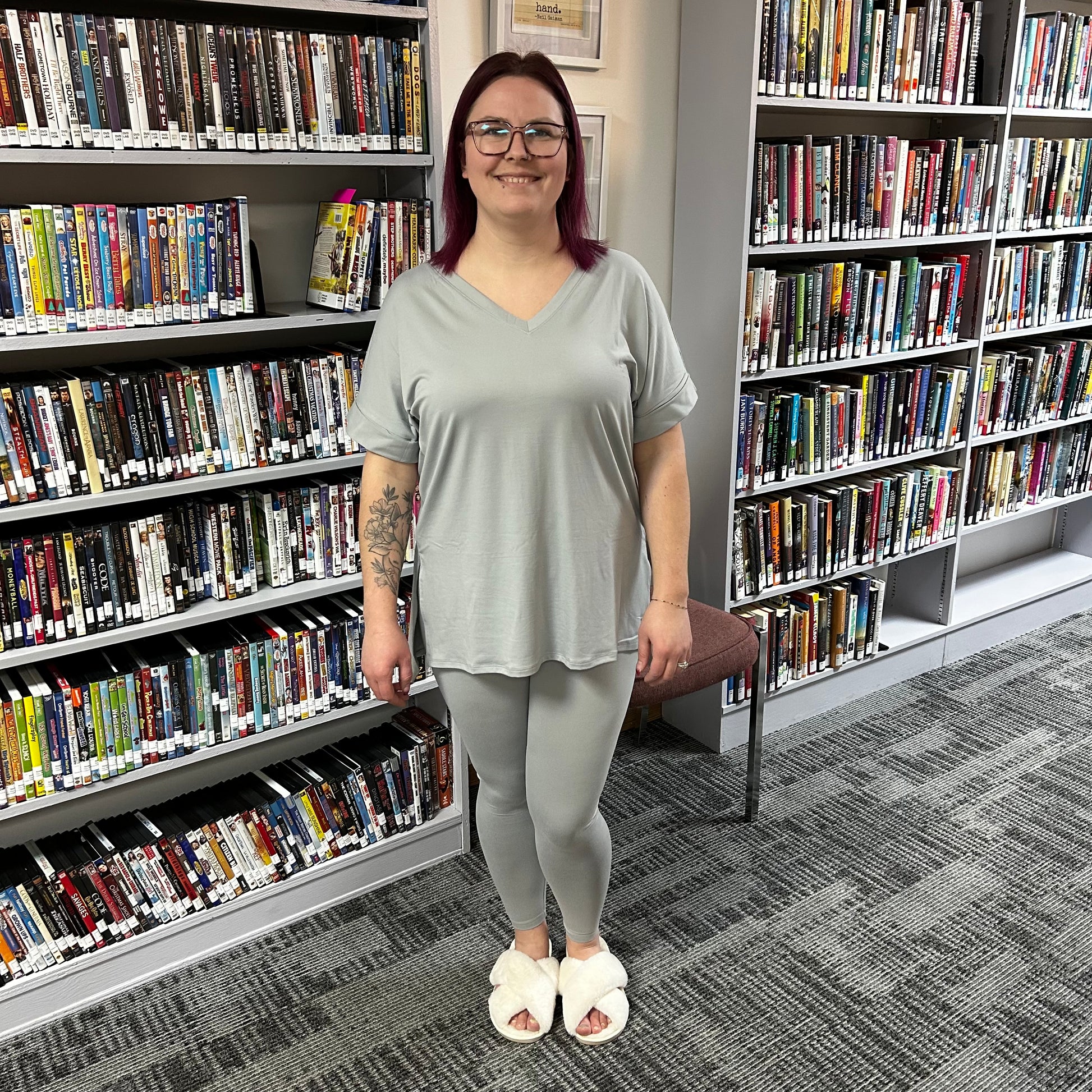 Lucie Lounge Set- Light Grey