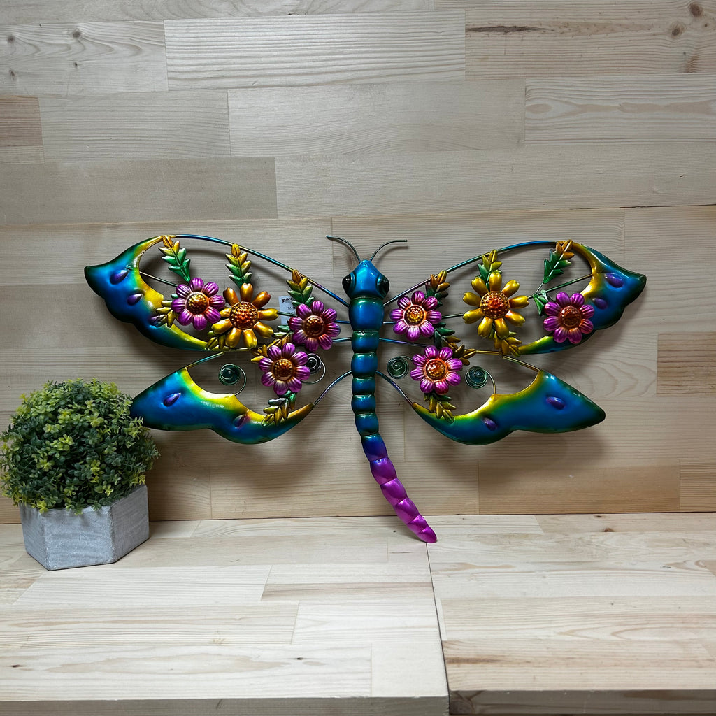 Metal & Glass Garden Friends Wall Decor