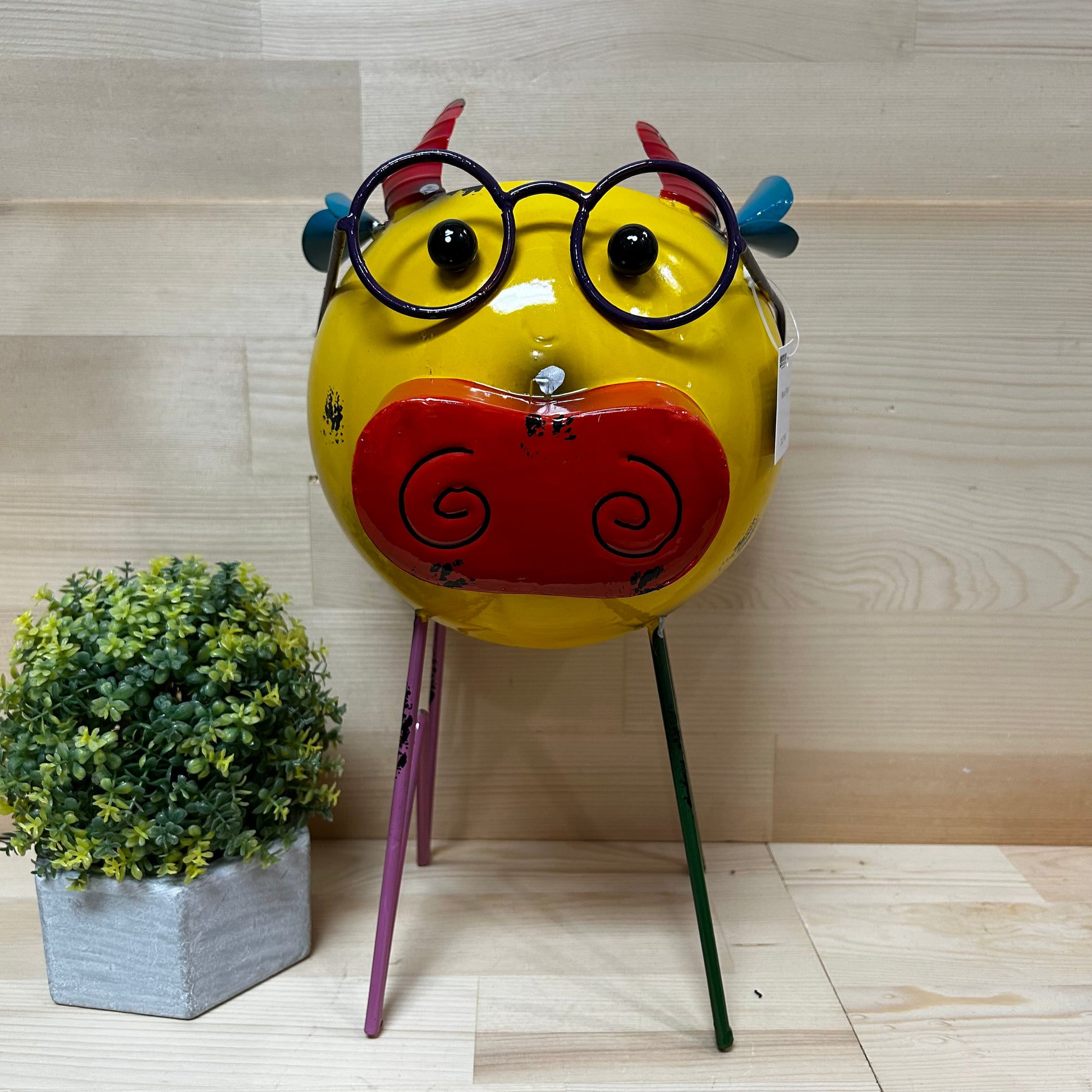 Metal Farm Friends Planter