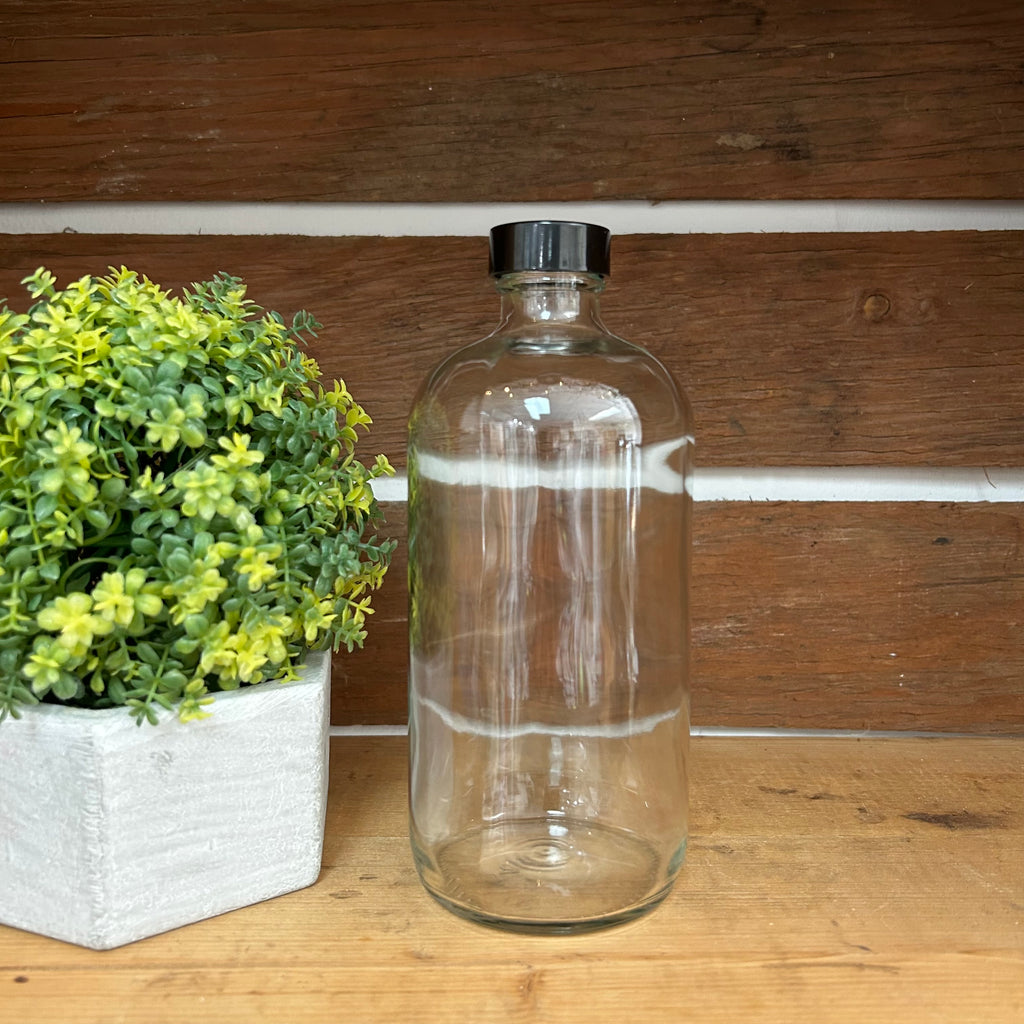 Clear Glass Bottle