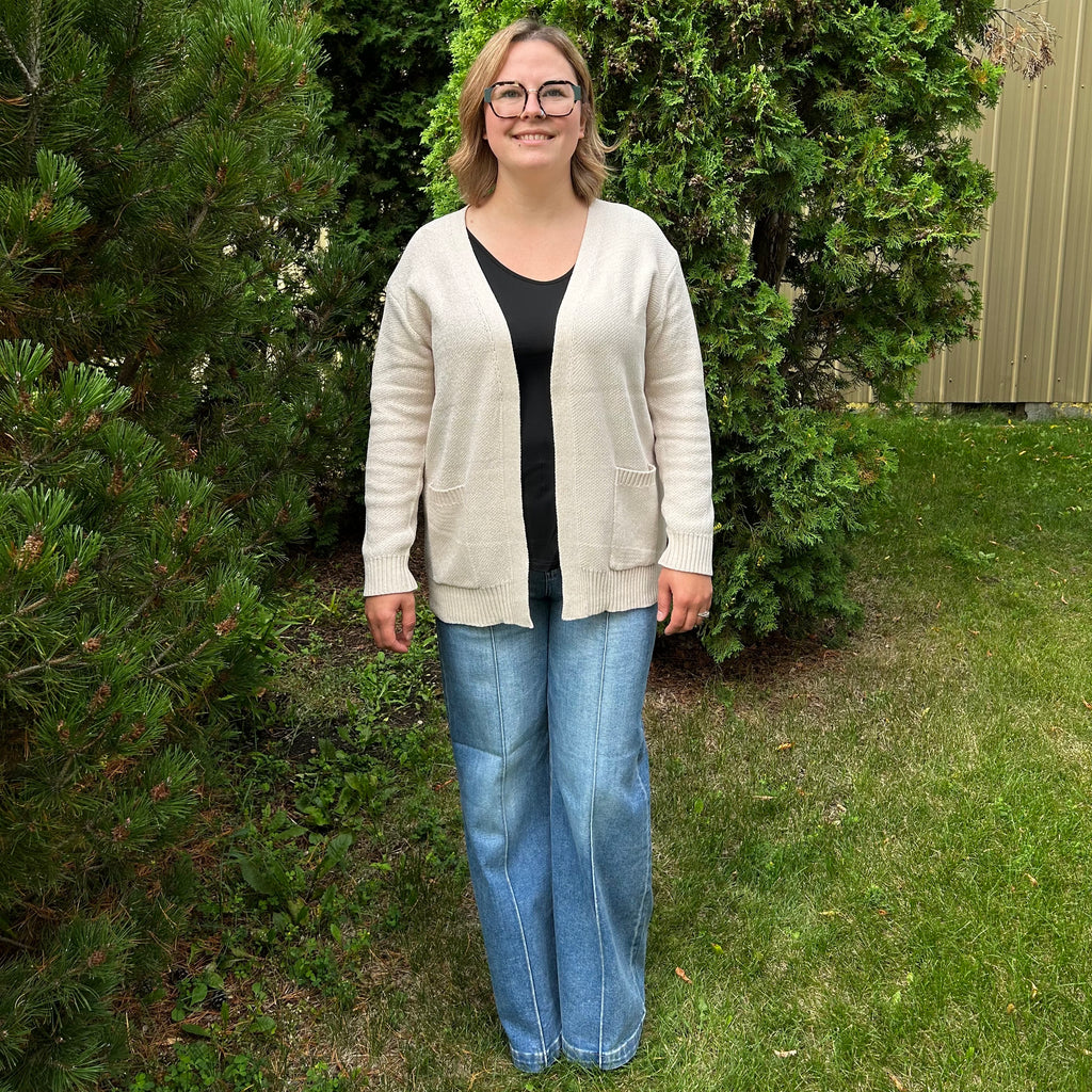 Elena Cardigan- Sand Beige
