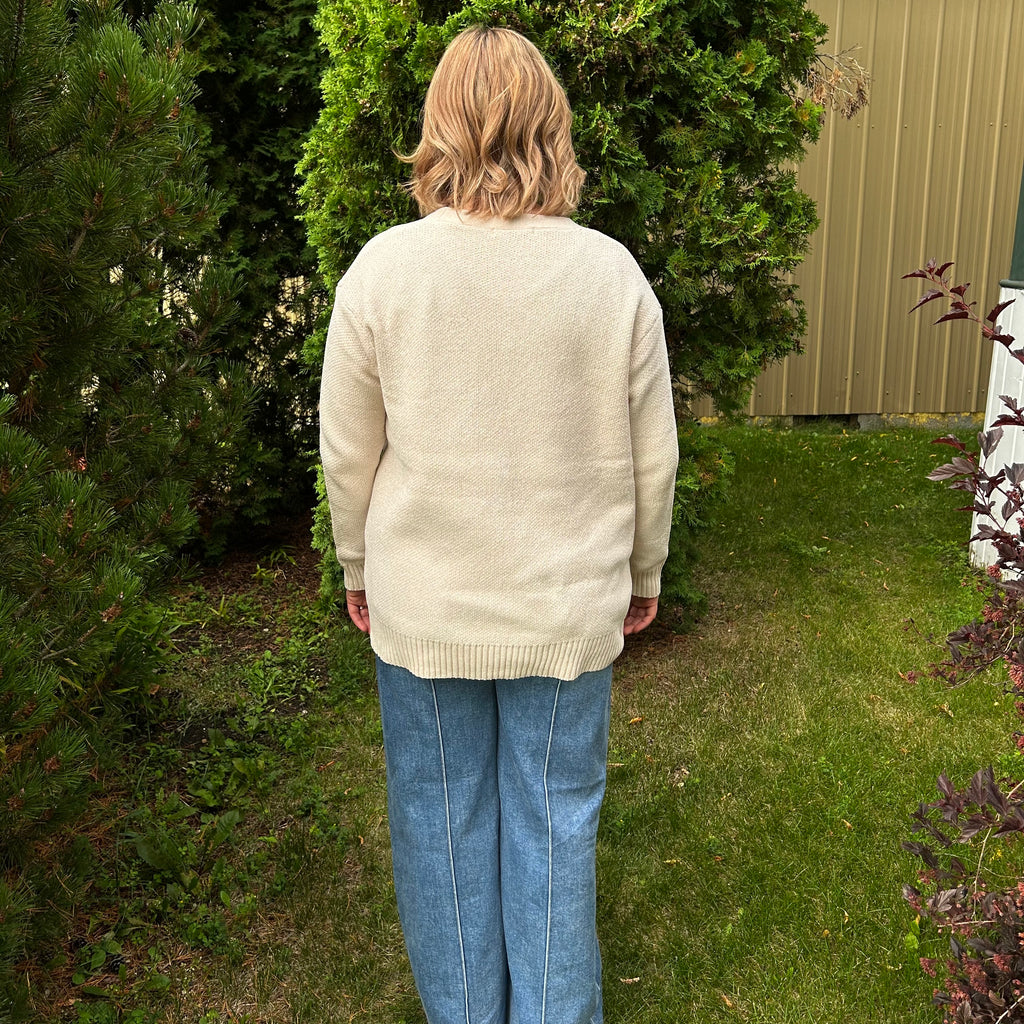 Elena Cardigan- Sand Beige