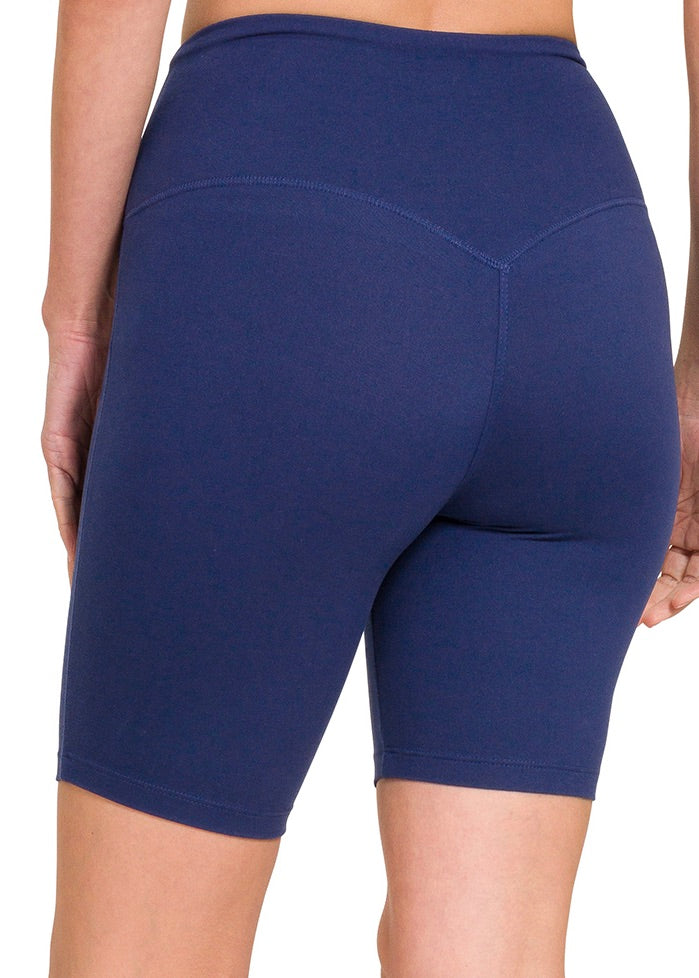Esha Biker Shorts - Light Navy