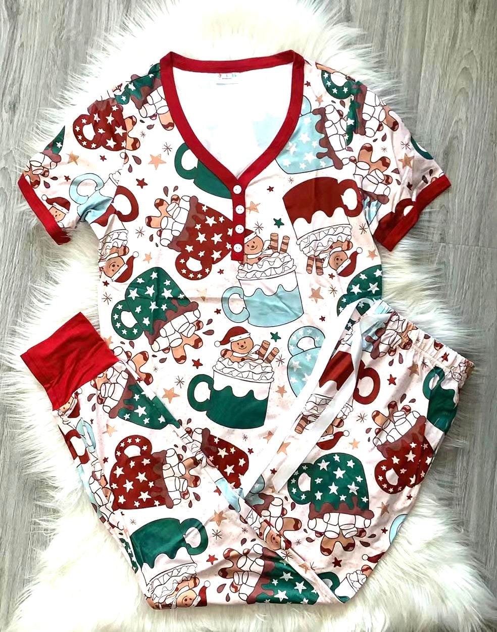 Gingerbread Hot Chocolate Pajamas