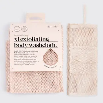 Xl Exfoliating Body Washcloth - Blush