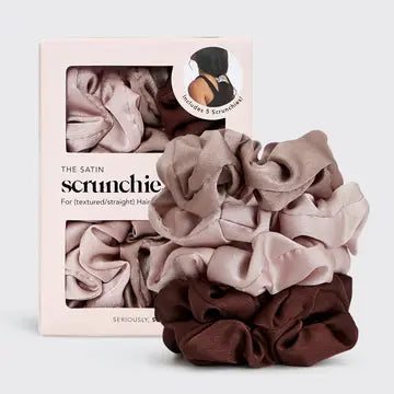 Satin Scrunchies - Cameo