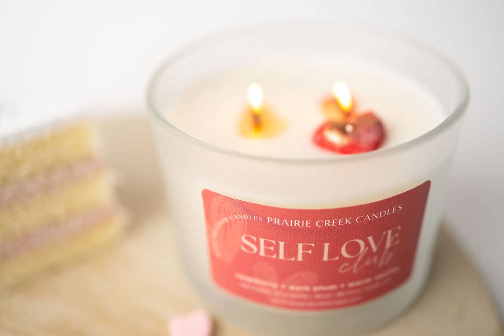 SELF LOVE CLUB | NON TOXIC SOY WAX CANDLE | VALENTINES COLLECTION: 8OZ - SINGLE WICK