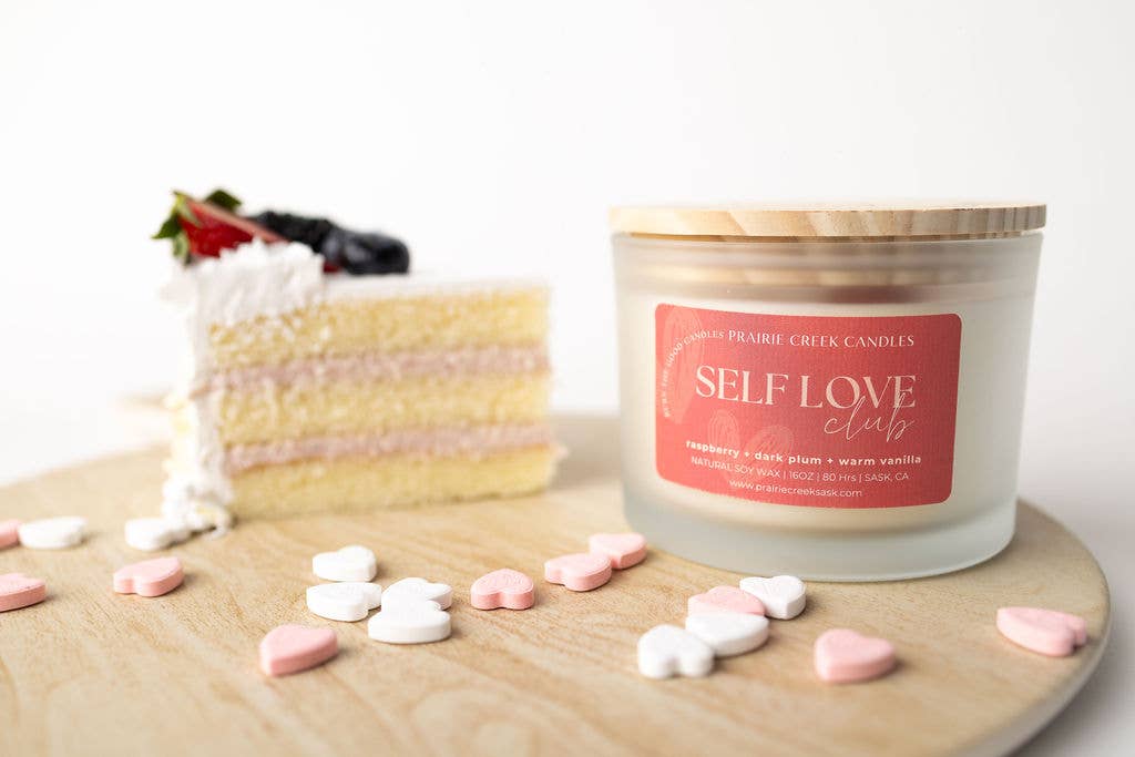 SELF LOVE CLUB | NON TOXIC SOY WAX CANDLE | VALENTINES COLLECTION: 8OZ - SINGLE WICK