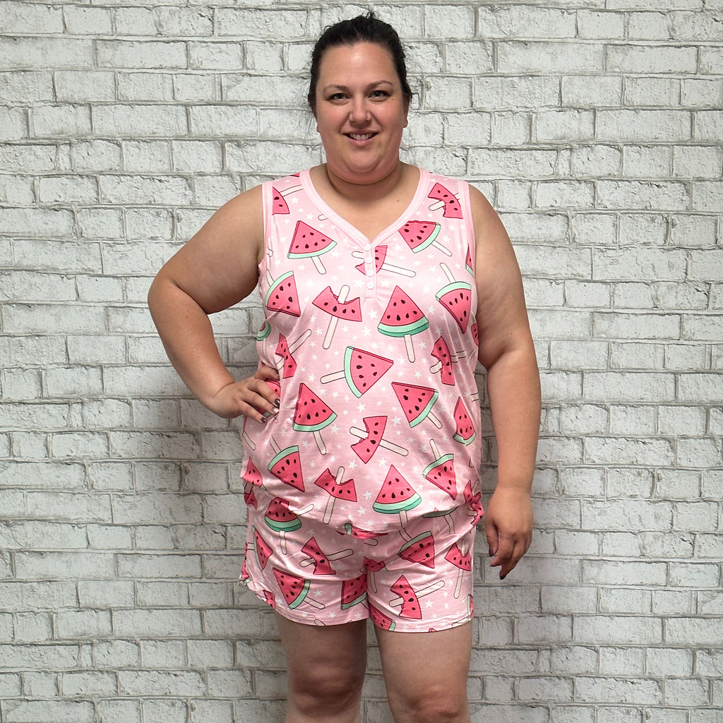 Sleeveless PJ Set - Watermelon