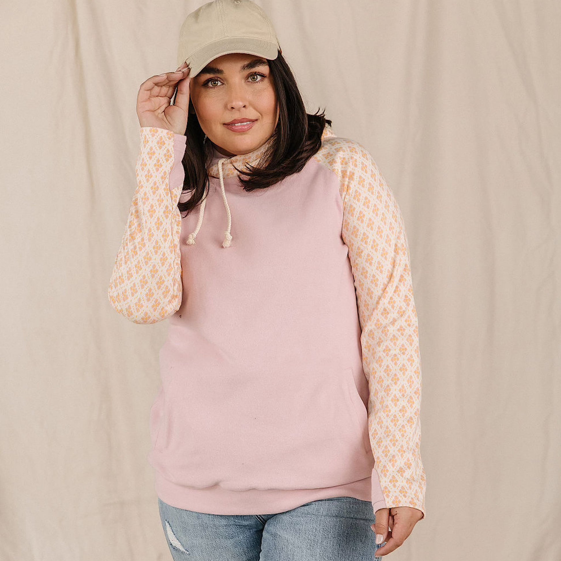 Doublehood sweatshirt- Sweet Grapefruit