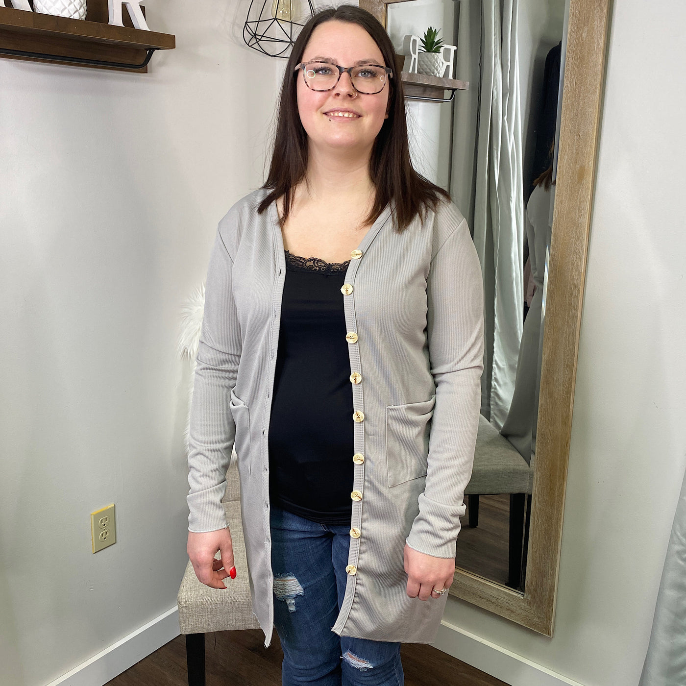 High Low Cardigan