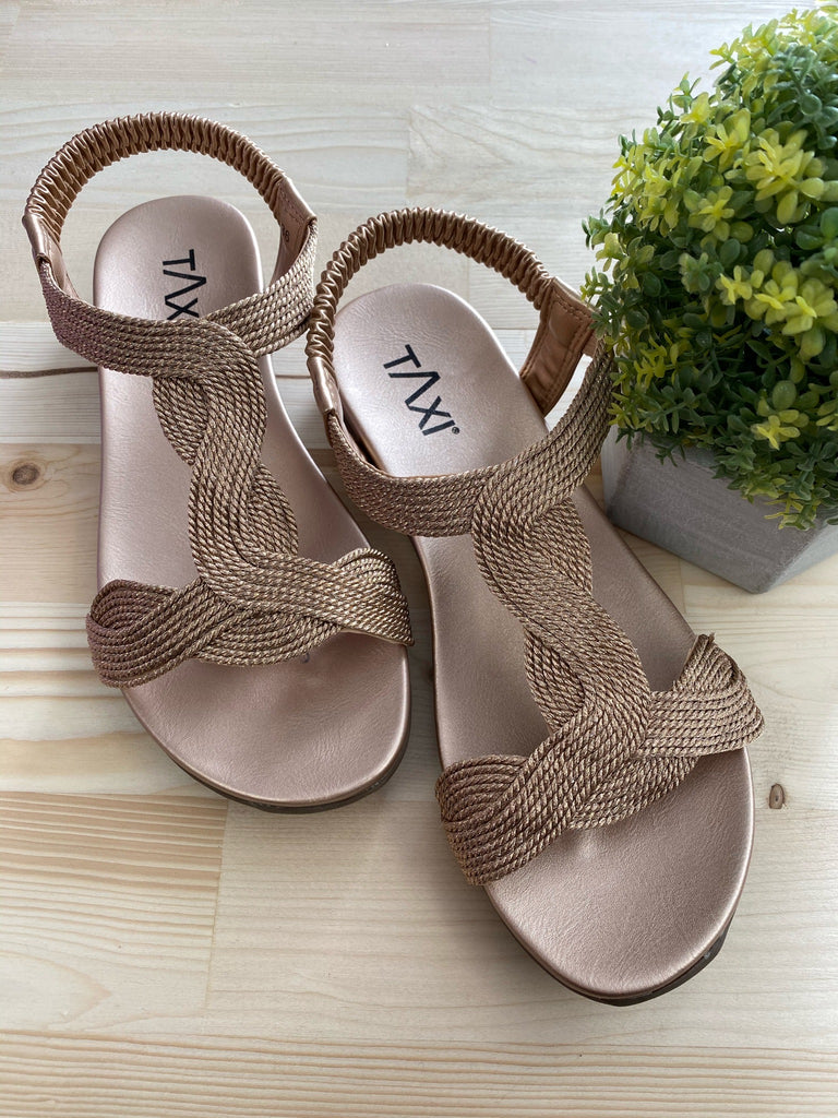 lunar rose gold sandals