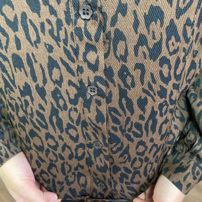 Animal Print Button up