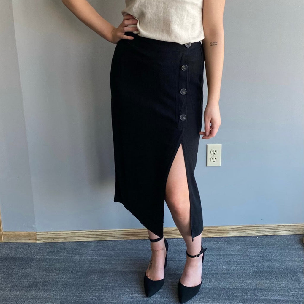 Faded Black Skirt