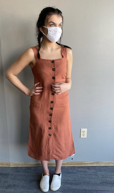 Rust Woven Dress