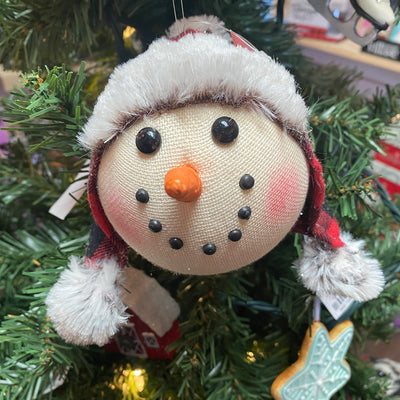 Snowman Head Tree Decoration