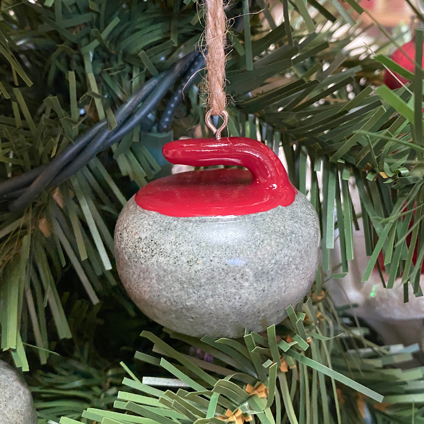 Curling Rock Ornament