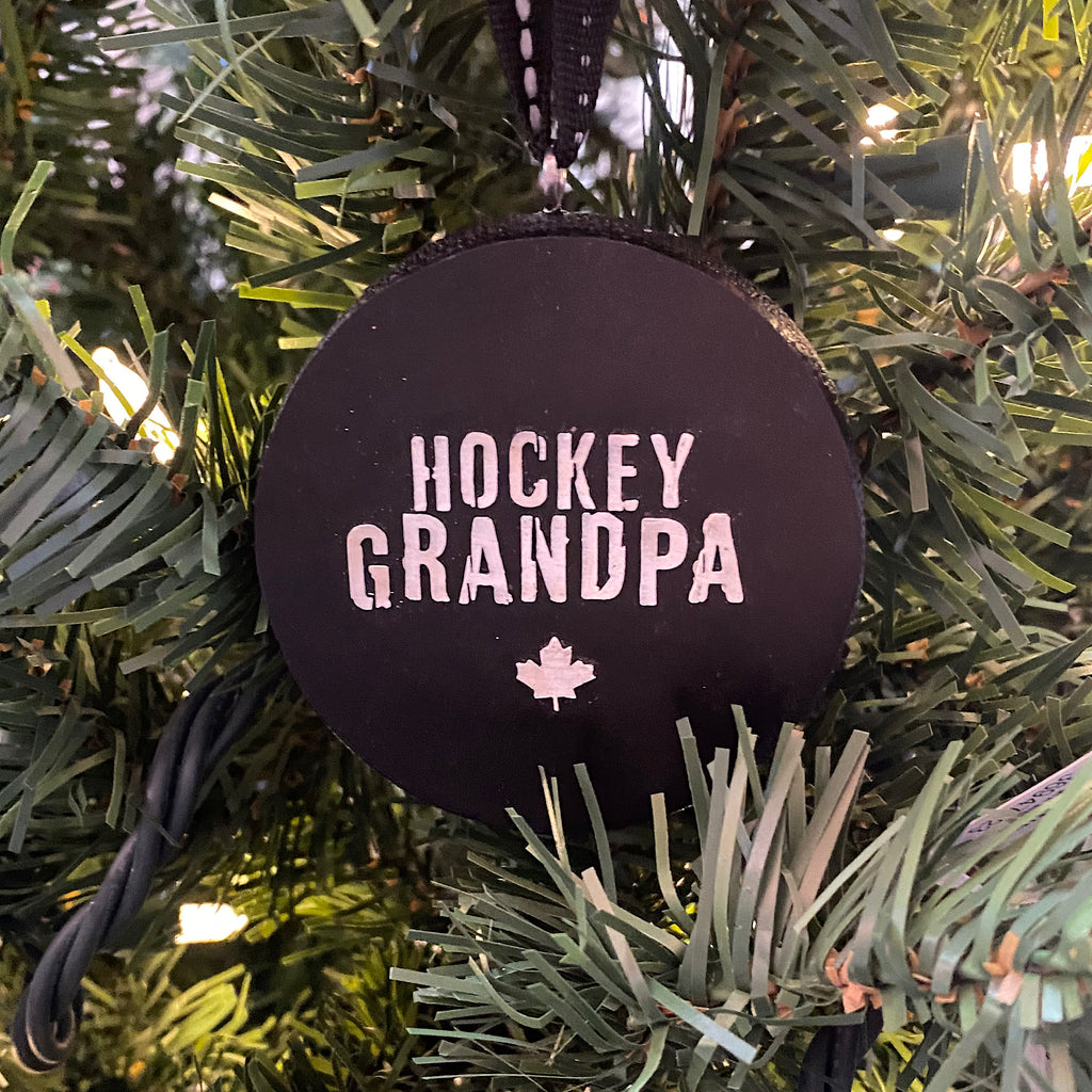 Hockey Puck Ornament